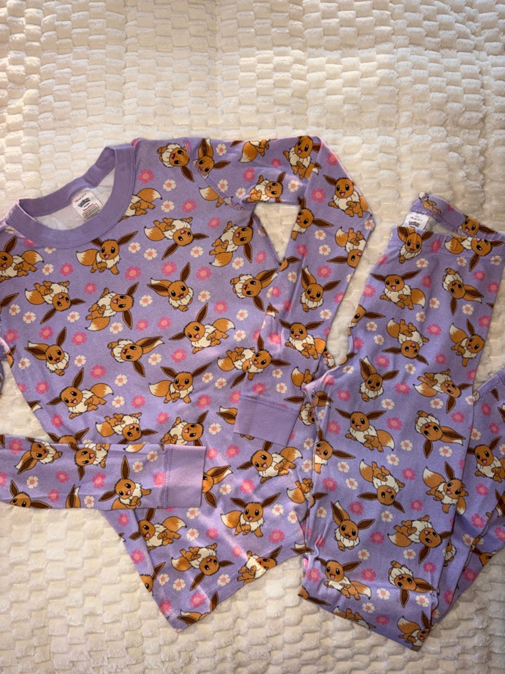 Pokemon by Hanna Andersson Organic cotton Eevee pj set size us 12 kids